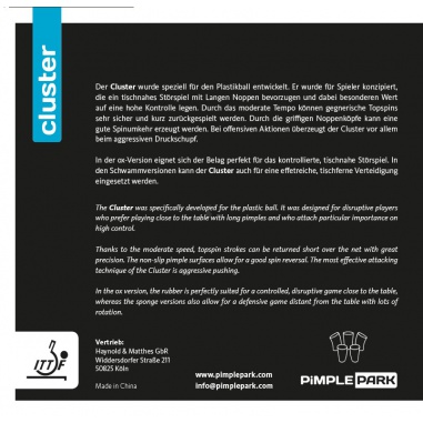 Poťah PiMPLEPARK Cluster