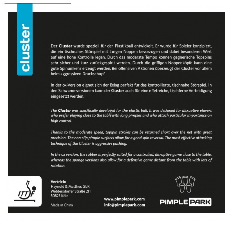 Poťah PiMPLEPARK Cluster