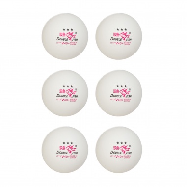 Loptičky Double Fish V40+ 3 star, x6