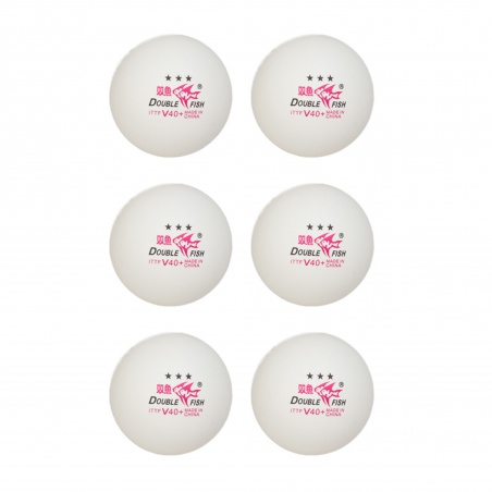 Loptičky Double Fish V40+ 3 star, x6