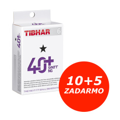 Pingpongové loptičky Tibhar* SYNTT NG 40+, x6, biele -...