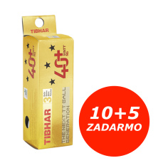 Pingpongové loptičky Tibhar*** 40+ SYNTT NG, x3, biele -...