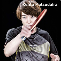 Profesionálna pingpongová raketa Kenta Matsudaira